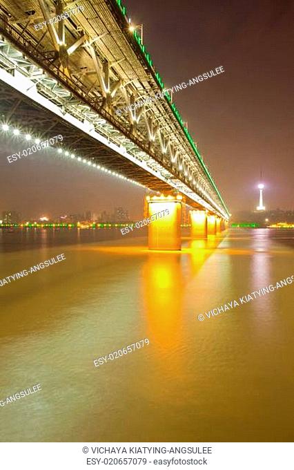Wuhan Yangtze river bridge