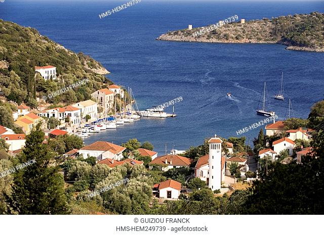Greece, Ionian Islands, Ithaca Island Ithaki, the small port of Kioni