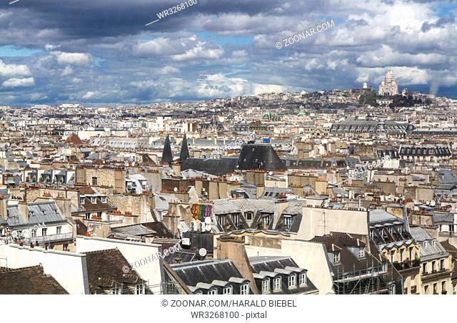 Blick auf Paris, Frankreich