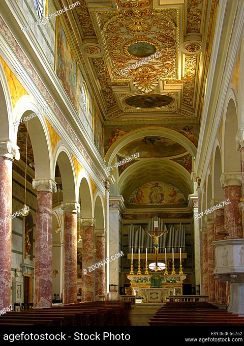 Italien, Toskana, San Miniato, Kirche, innen, San Miniato, San Miniato al Tedesco