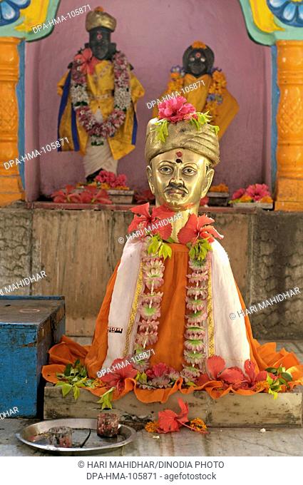 Sri Sant Yadav Baba statue at Ralegan Siddhi near Pune ; Maharashtra ; India