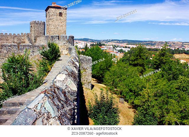 Castle of Braganca with rampart, Portugal