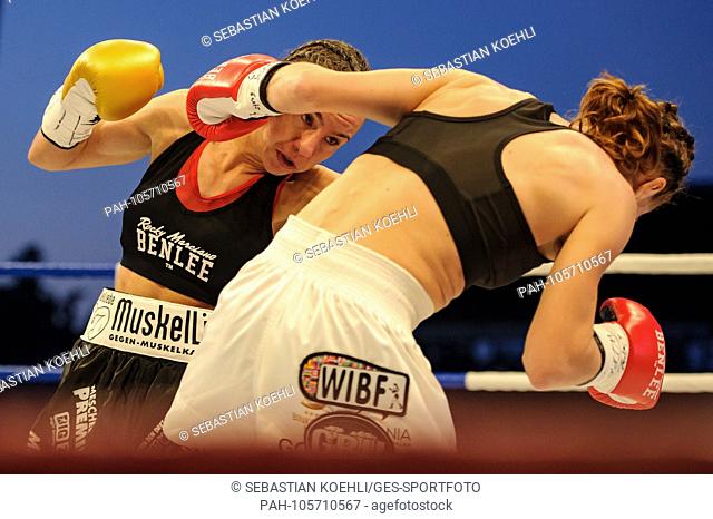 Sarah Bormann (black pants) versus Oksana Romanova (white pants) GES / Boxing / aftert the Champions: Sarah Bormann ""the babyface"" vs