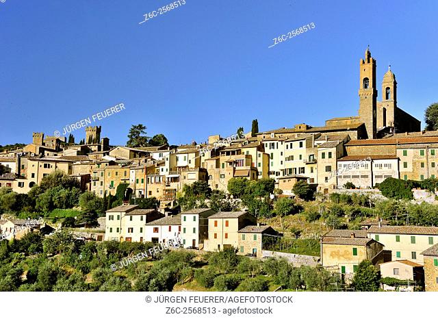 Sight of Montalcino, Tuscan town, Tuscany, Italy