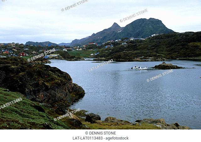 The town of Holsteinsborg also known as Sisimiut is located within the Arctic Circle in the southwestern region of Greenland