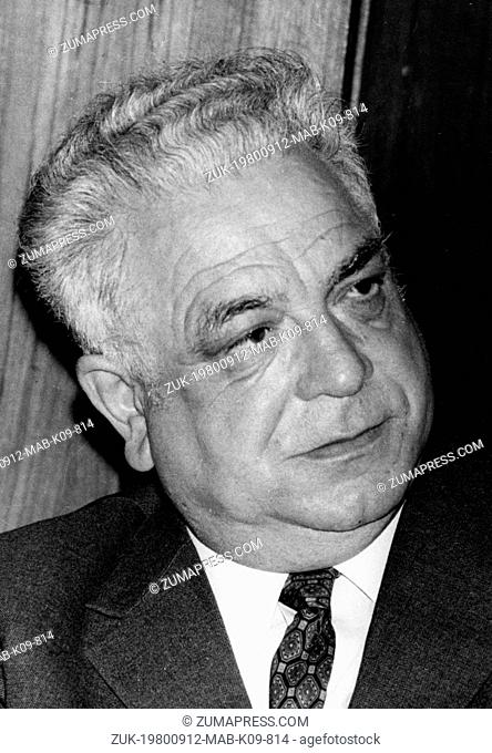 Sep 12, 1980; Paris, France; Portrait of Mr. RON BALLANGER, member of the Central Committee of the French Communist Party