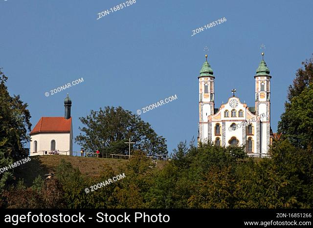 Leonhardikapelle und Kalvarienbergkirche, Bad Toelz, Oberbayern, Bayern, Deutschland