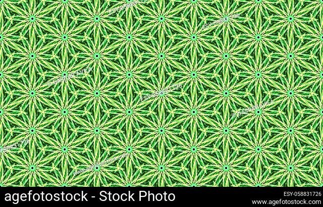 Grassy pattern, made with tiled geometric elements