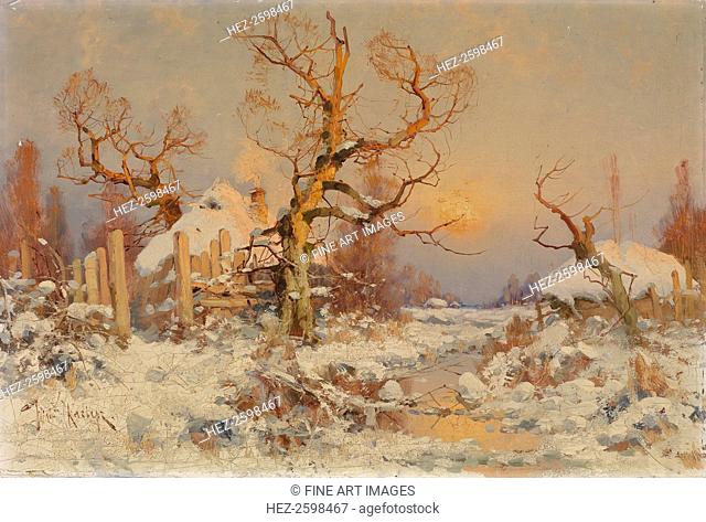 Winter Landscape in the Evening Sun. From a private collection