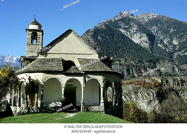 Church, Crego. Valle Antigorio, Val d'Ossola. Piedmont, Italy