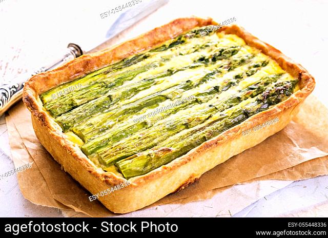 asparagus, tart, quiche