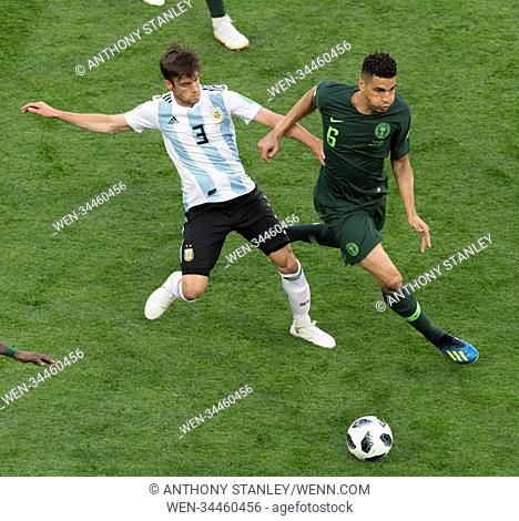 2018 FIFA World Cup - Nigeria vs Argentina Group D Match day 3 Saint Petersburg Featuring: Leon BALOGUN, Nicolas TAGLIAFICO Where: Saint Petersburg