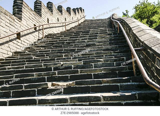 Staircase, Great Wall of China, Juyong Pass, Beijing, China