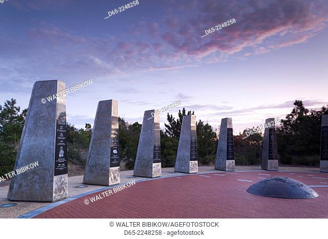 USA, North Carolina, Kitty Hawk, Monument to a Century of Flight, dawn