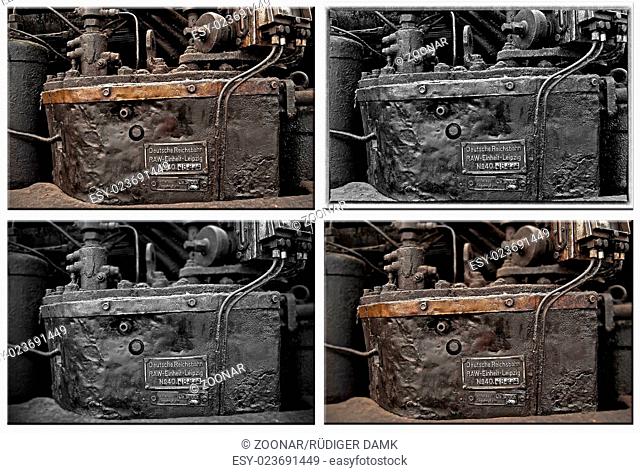 Steam Locomotive Collage