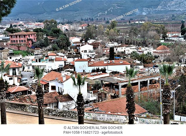 23 January 2019, Turkey, Izmir, Selcuk: A landscape of residential buildings. Photo: Altan Gocher | usage worldwide. - Izmir/Turkey