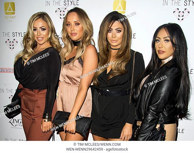 various celebrities attend In The Style AW16 Launch Event Featuring: Geordie Shore, Holly Hagan, Charlotte Crosby, Chloe Ferry, Sophie Kasaei Where: London