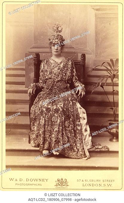 Sarah Bernhardt as the Empress Theodora in Sardou's Theodora; W. & D. Downey (British, active 1860 - 1920s); London, England; 1884; Albumen silver print