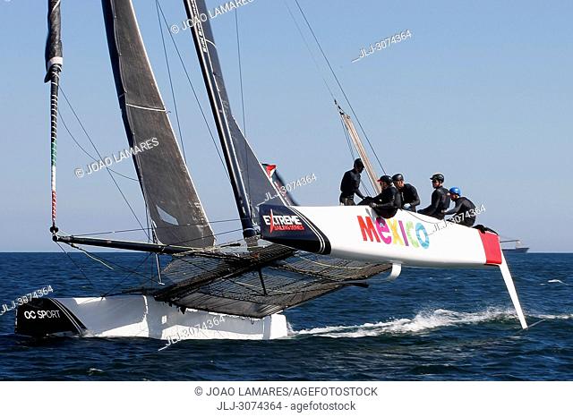 Sailing: Team Mexico with Erick Brockman as a Skipper. Extremesailing round 4 at Baia de Cascais, Cascais, Portugal