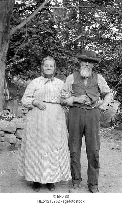 Philander Fitzgerald, Nash, Nelson County, Virginia, USA, 1916-1918. Photograph taken during Cecil Sharp's folk music collecting expedition: British musician...