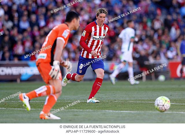 2016 La Liga Atletico Madrid v Granada CF Apr 17th. 17.04.2016. Madrid, Spain. Fernando Torres (9) Atletico de Madrid. La Liga between Atletico de Madrid and...