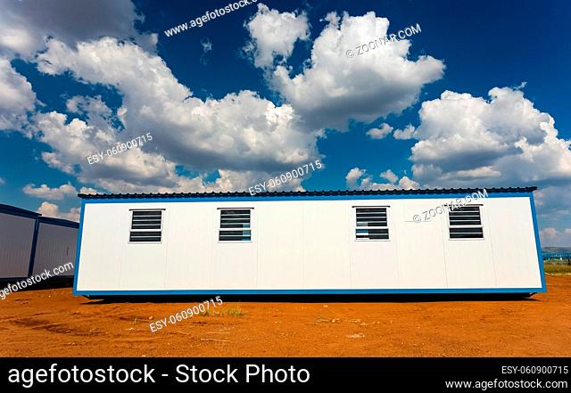 Relocatable mobile portable buildings used as prefabricated offices on building sites and other amenities