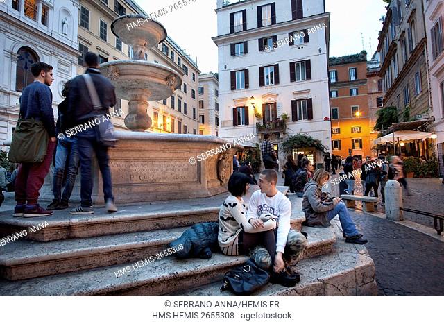 Italy, Latium, Rome, historical centre listed as World Heritage by UNESCO, Monti Neighborhood, Piazza Madonna dei Monti