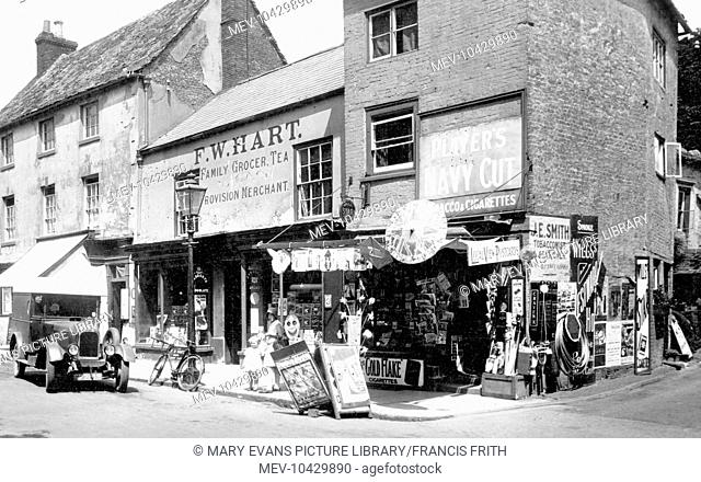 Oakham, Shop in the Market Place 1932