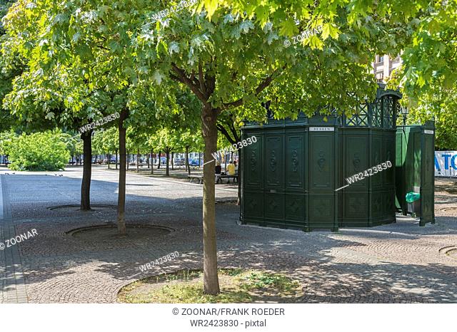 A public toilet at the edge of Berlin's Gendarmenmarkt