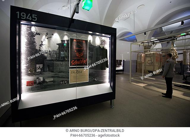Posters, photographs and other items are on display in the special exhibition 'Beware of spies! Intelligence services in Germany from 1945 to 1956' at the...