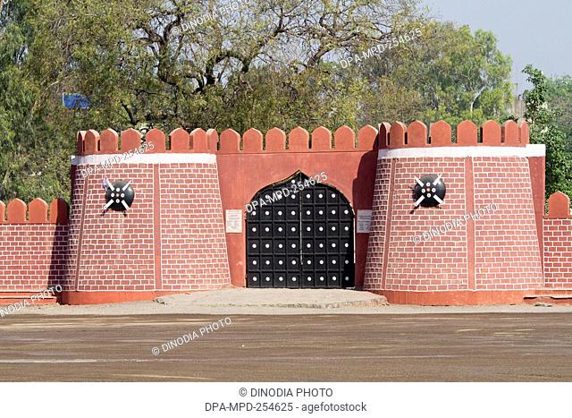 Replica of fort gate, police parade ground, osmanabad, maharashtra, india, asia