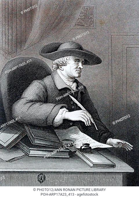 Thomas Morell (1703 – 1784) English librettist, classical scholar by William Hogarth (1697 – 1764). English painter, printmaker, pictorial satirist
