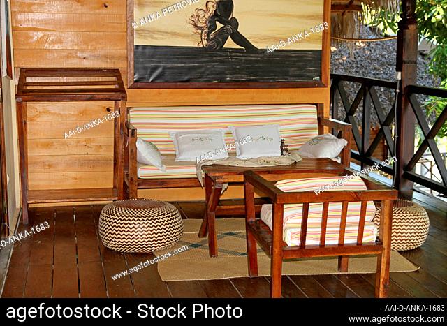 Sitting area, 293 On Komba Guest House, Ampangorinana Village Nosy Komba Island, Madagascar