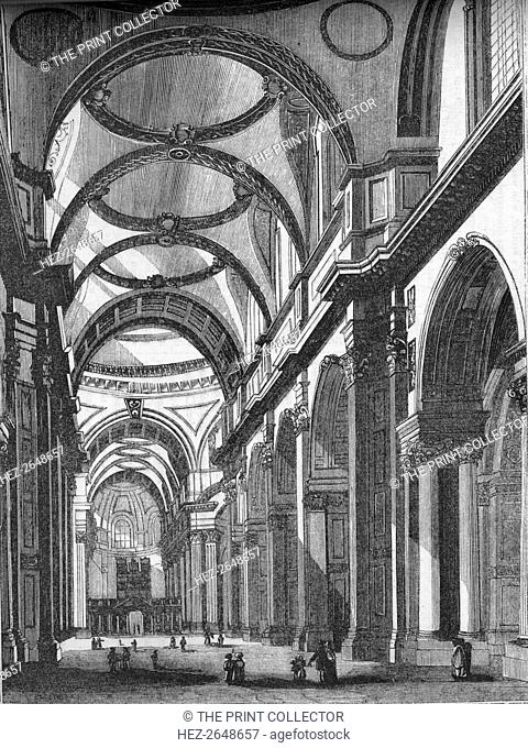 'Interior of St. Paul's, looking East', 1835, (1845). Artist: John Jackson