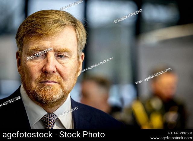 EDAM - King Willem-Alexander opens the new buildingof Koninklijke Boon Edam, 8 December 2023. The family business, which specializes in the supply of turnstile...