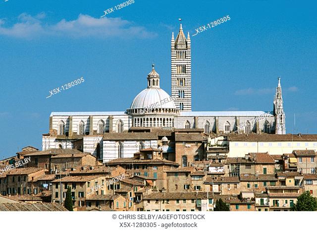 Il Duomo Cathedral in Siena, Tuscany, Italy