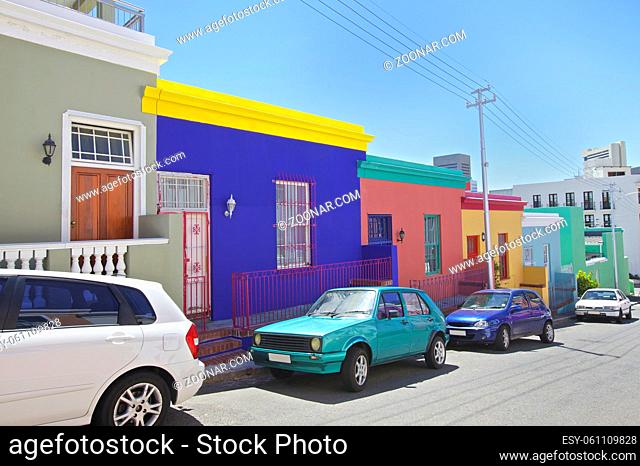 Bo Kaap area in the city of Cape Town, South Africa