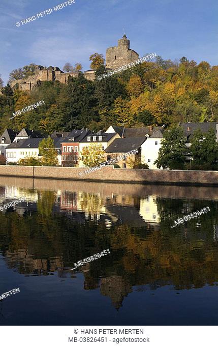 Germany, Rhineland-Palatinate, Saar castle at her/it Saar, sub city Staden, Burgruine
