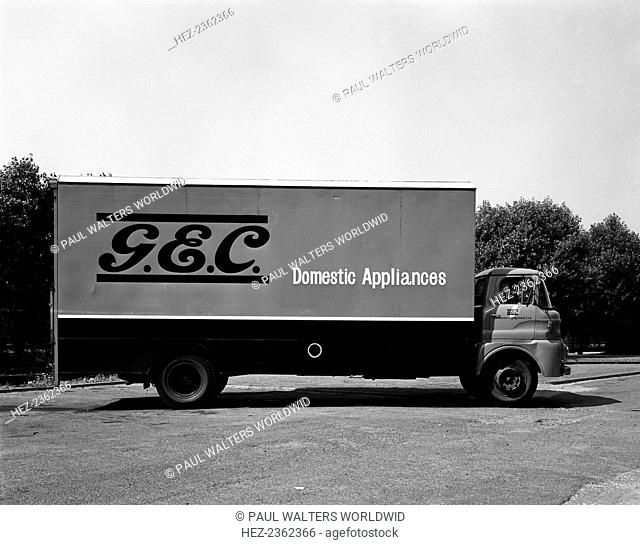 An Austin FF K160 lorry belonging to the General Electric Co, Swinton, South Yorkshire, 1963. An Austin FF K160 truck beloning to the GEC (later to become...