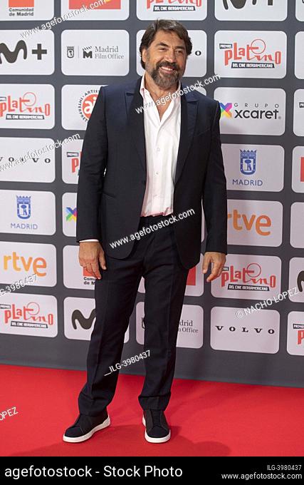 Javier Bardem attends the red carpet of Platino Awards for Ibero-American Cinema 2022 at IFEMA Palacio Municipal on May 1, 2022 in Madrid, Spain