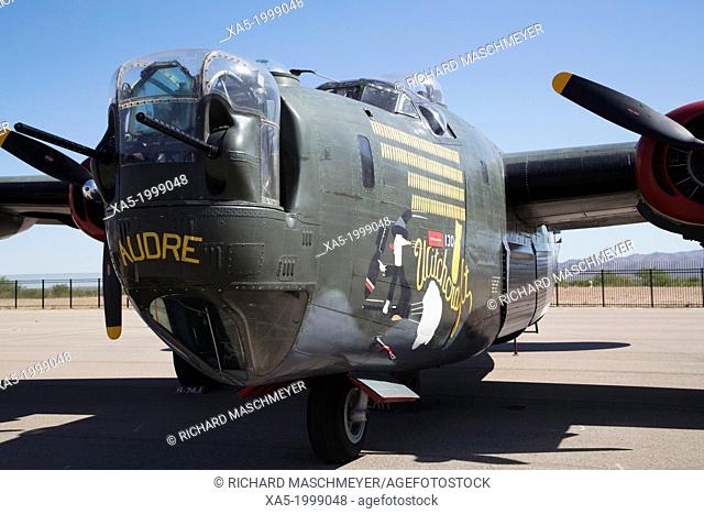 USA, Arizona, Marana Reginal Airport, Wings of Freedom Tour, airshow, Consolidated B-24J Liberator, first flew in December 1939