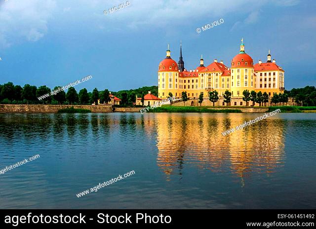 Moritzburg Castle near Dresden at Saxony, Germany