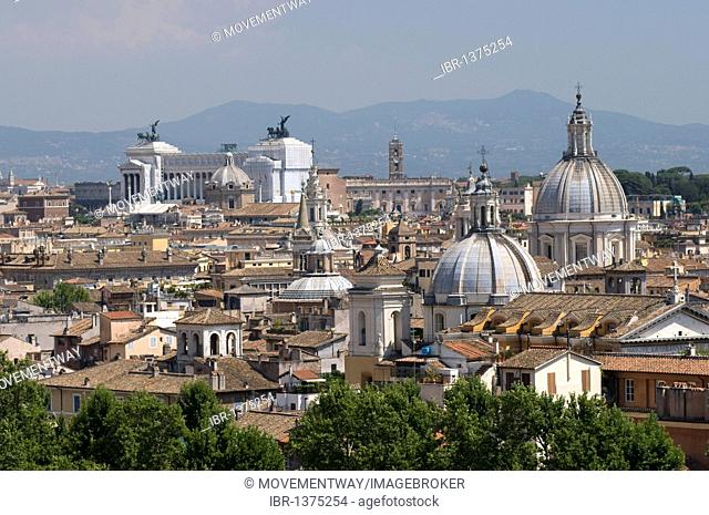 View from the Mausoleum of Hadrian, Castel Sant'Angelo, Rome, Italy, Europe