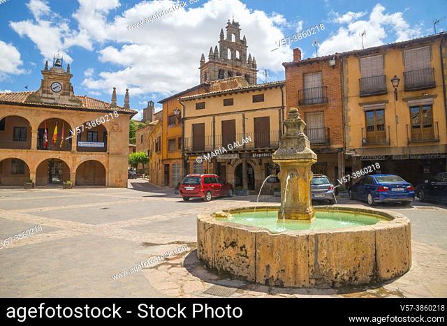 Plaza Mayor. Ayllon, Segovia province, Castilla Leon, Spain