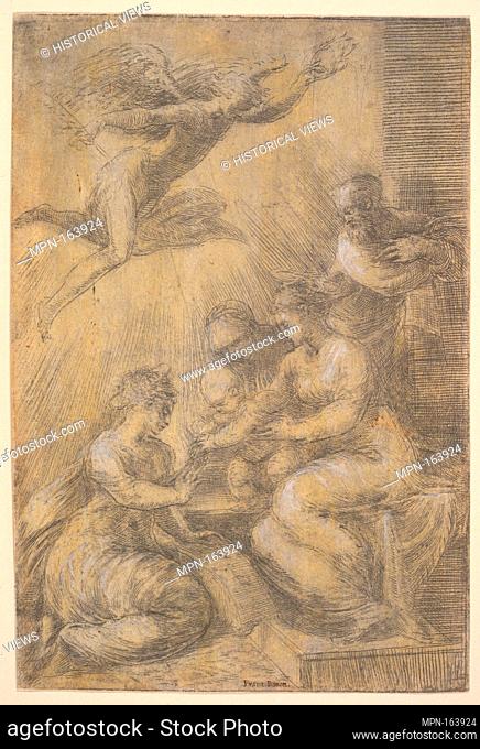 The mystic marriage of Saint Catherine. Artist: Andrea Schiavone (Andrea Meldola) (Italian, Zadar (Zara) ca. 1510?-1563 Venice); Date: ca
