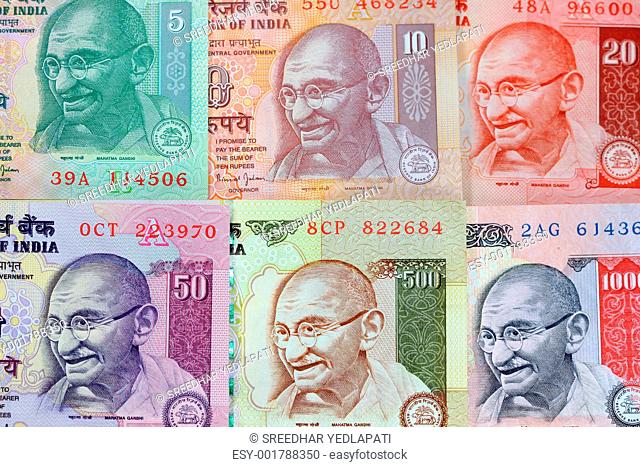 Gandhi on rupee notes
