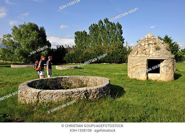 wells 14th and 15th, Saint-Cezaire-sur-Siagne, Alpes-Maritimes department, Provence-Alpes-Cote d'Azur region, southeast of France, Europe