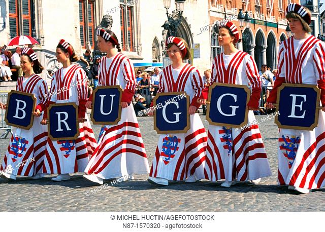 cheerleaders of Bruges, Belgium