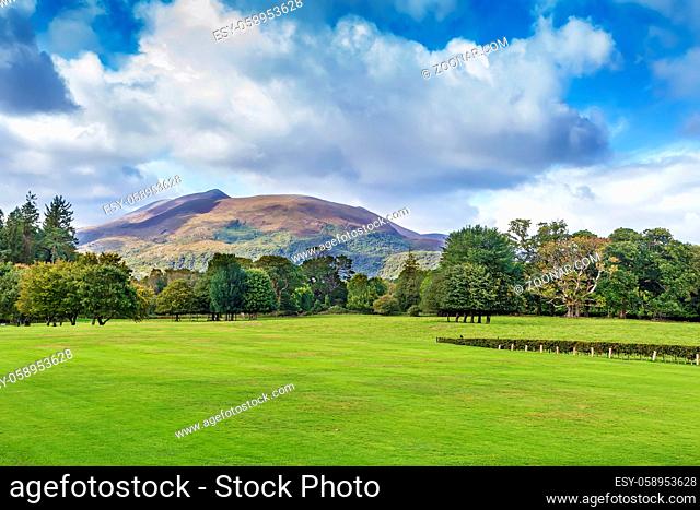 Landscape with Mangerton Mountain, in Killarney National Park, Ireland