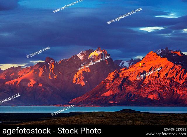 Patagonia landscapes in Southern Argentina. Beautiful natural landscapes
